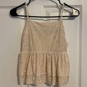 NWT American Eagle Velvet Babydoll Top
